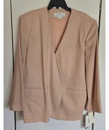 NWT Womens Plus 22W Rena Rowan Saville Pink Double Breasted Lined Blazer - €24,57 EUR