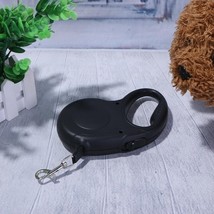 16&#39; Black Retractable Telescopic Nylon Flat Extending Pet Leash  - £7.51 GBP