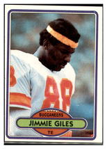 1980 Topps Jimmie Giles Tampa Bay Buccaneers RC Football Card - Rookie Card Coll - £3.50 GBP