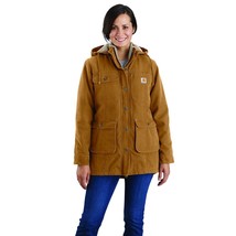 Carhartt Womens Carhartt Brown Loose Fit Weathered Duck Coat XL  16/18 - £112.88 GBP