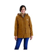 Carhartt Womens Carhartt Brown Loose Fit Weathered Duck Coat XL  16/18 - £114.33 GBP