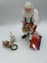 Clothtique Possible Dreams Santa &quot;Kitty Capful&quot; 15224 Santa with Cats - £30.86 GBP