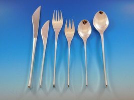 Vision by International Sterling Silver Flatware Set Service 48 Pieces Modern - £3,160.90 GBP