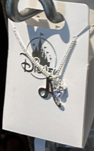 Disney Parks Mickey Mouse Faux Gem Icon Letter Initial A Necklace Silver Color image 5