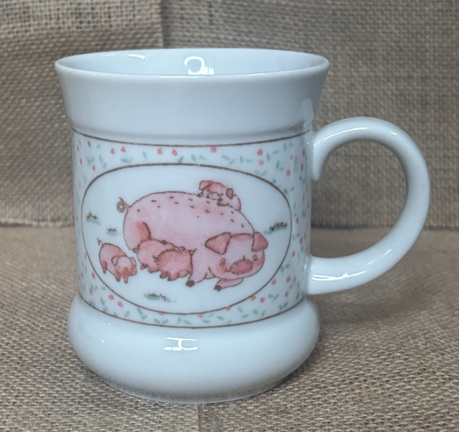 Vintage Takahashi Mama Pig Piglets Coffee Mug Cup Cottage Farm Core ...