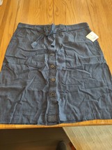 Liz Claiborne Size 16 Blue Button Down Skirt-Brand New-SHIPS N 24 HOURS - £34.81 GBP