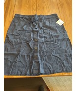 Liz Claiborne Size 16 Blue Button Down Skirt-Brand New-SHIPS N 24 HOURS - $59.63 CAD