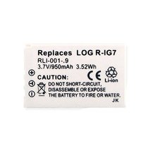 Logitech Harmony One Advanced Remote Control Battery RLI-001-.9 Li-Ion 3.7V (950 - £6.89 GBP
