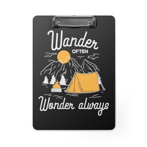 Personalized Clipboard, Wander Often Wonder Always, Wilderness Adventure... - £37.93 GBP