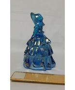 Wheaton Glass Southern Belle Colonial Lady Figurine Paperweight Blue Iri... - £15.63 GBP