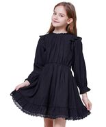 WULFUL Girls Long Sleeve A-line Belted Dress Navy Size 11-12 - $226.08 MXN WULFUL Girls Long Sleeve A-line Belted Dress Navy Size 11-12 - $226.08 MXN