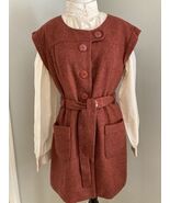 Tabitha Blustery Days TWeed  Belted Vest Tunic dress Anthropologie sz 8 - €29,23 EUR