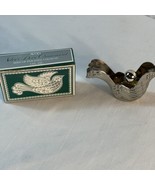 Vtg Avon Bottle Silver Dove Ornament Birds Of Paradise Perfume W/ Box .5... - $13.49