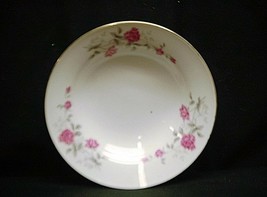 Old Vintage Victorian Rose by Northridge 6-7/8&quot; Soup Cereal Bowl Pink Roses Gold - £11.63 GBP