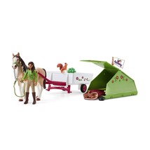 Schleich Horse Club, Horse Toys for Girls and Boys, Sarah&#39;s Camping Adventure Ho - £36.86 GBP