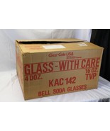 48 Libbey 16oz Coke Coca Cola Glasses Bell Shaped - $97.02