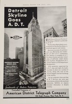1931 Print Ad A.D.T. Fire Alarm System Penobscot Building in Detroit,Mic... - $26.98