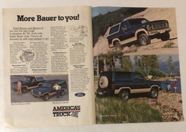 1985 Ford Bronco Vintage Print Ad Advertisement pa17 - $7.91