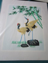 3 Chinese Hand Embroidered Silk Picture, Bamboo &amp; Ink Painting - £272.66 GBP