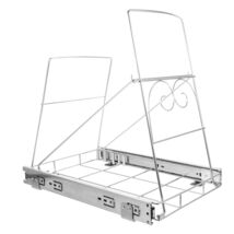 Hemoton Pull Out Slider Shelf for Kitchen Trash Can Cabinet with Silver - €36,73 EUR