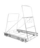 Hemoton Pull Out Slider Shelf for Kitchen Trash Can Cabinet with Silver - $42.75