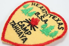 Vintage Heart O Texas Camp Tahuaya Twill BSA Boy Scouts America Camp Patch - £9.19 GBP