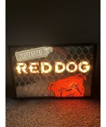 Large red dog beer sign 32x22” Excellent Cond Protected By Red Dog Behin... - $11,271.25 MXN