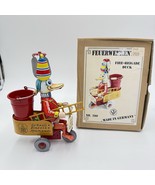 Fire Brigade Duck Tin Toy Germany Wilesco #280 Blechspielzeug Windup Wor... - $135.00
