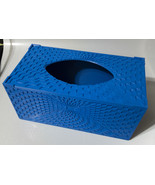 3D Printed Designer Facial Tissue Dispenser Box Cover Holder BLUE - $41.55 CAD