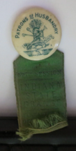 ANTIQUE PATRONS OF HUSBANDRY RIBBON INDIANA STATE GRANGE 1929 ELKHART IN - $12.19