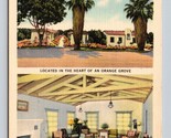 Dual View El Camino Motel Riverside California CA UNP iInen Postcard P6 - $3.51