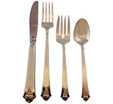 Castle Rose by Royal Crest Sterling Silver Flatware Set 8 Service 39 pcs Grille - £1,335.48 GBP