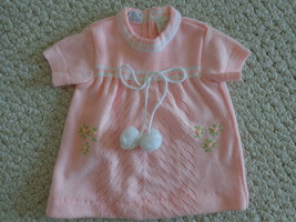 Vintage A Little Angel Original Pink Baby Girl’s Dress 0-3mos (#1493)  - £19.57 GBP