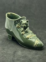 OOAK Vintage Beautiful Porcelain Shoe With Kitty Numbered 961 Italy  - $78.21