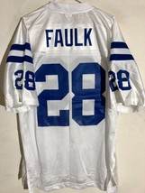 Reebok NFL Jersey Indianapolis Colts Marshall Faulk White sz M - $25.24