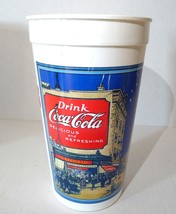 1989 Coke Tumbler K-Mart S.S. Kresge History Facts Collectible Story Cup - £13.41 GBP