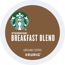 Starbucks Breakfast Blend Coffee 22 to 132 Keurig K cups Pick Any Size F... - $29.89+