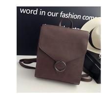 Fashion PU Leather Backpack for Women Large Capacity Simple School Bag for Girls - £30.79 GBP