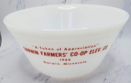 Vintage Federal Glass Darwin Farmers Co-Op Elevator Advertising Cereal Bowl - £15.91 GBP