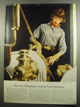 1955 Lady Hathaway Shirts Ad - The new Humdinger look by Hathaway - £14.48 GBP