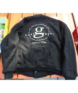 Garth Brooks 1990&#39;s World Tour Jacket Heavy Size Large Black Swiss Embro... - $129.50