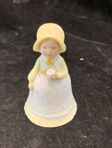World Wide Arts Holly Hobbie Ceramic Figurine Bell Mother&#39;s Keepsake Sample 1980 - £11.15 GBP