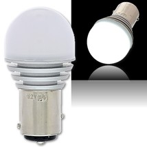 #1157 White LED 12V Park Tail Light Brake Stop Turn Signal Lamp Bulb EACH 7x6.3 - £8.86 GBP