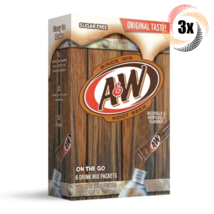 3x Packs A&amp;W Singles To Go Root Beer Drink Mix | 6 Singles Each | .53oz - £8.38 GBP