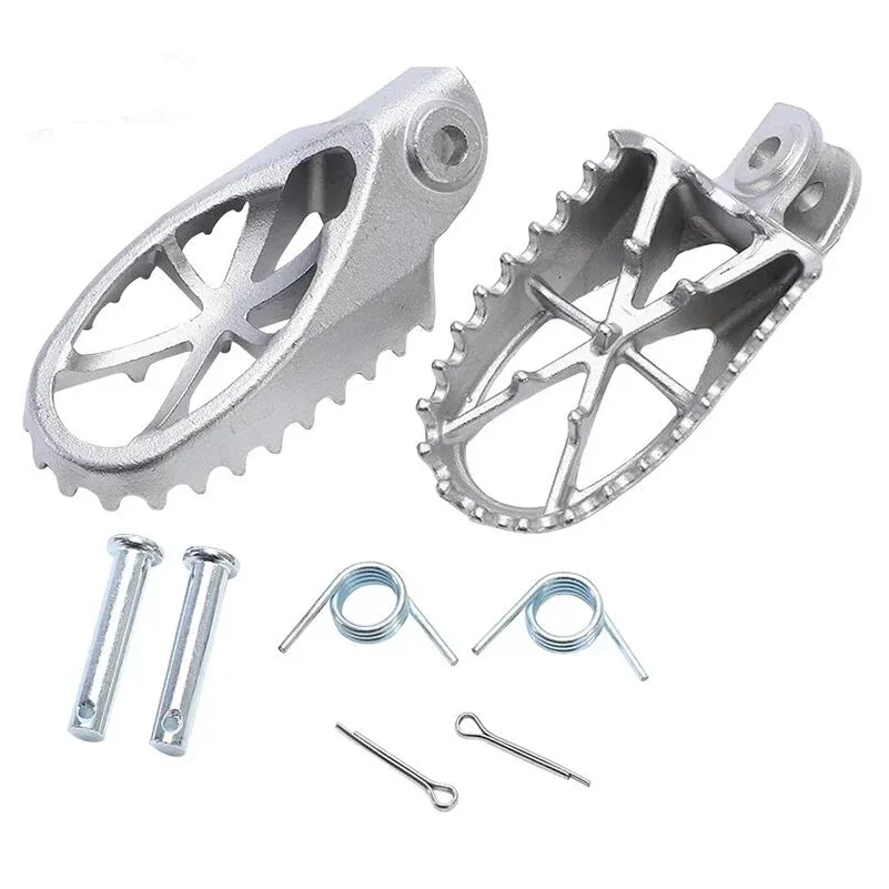 Motorcycle Stainless Steel Front Footrests Pedal Pegs Foot Footrests Pit... - $53.44