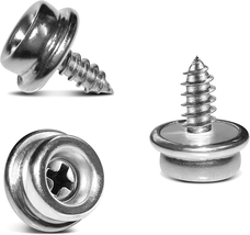 50PCS Stainless Steel Screws Marine Grade Boat Canvas Snaps 3/8&quot; Inch Di... - $11.29