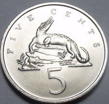 Jamaica 5 Cents, 1970 Gem Unc~RARE~American Crocodile~Only 5,000 Minted~... - £4.86 GBP