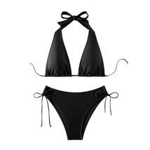 Micro Bikinis Set Women Brazilian Triangle Swimwear Halter Swimming Cost... - $29.25