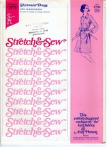 Stretch &amp; Sew 1575 Shirtwaist Dress for Stretch Fabric Size 28-40 Ann Person Vtg - £9.81 GBP
