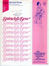 Stretch &amp; Sew 1575 Shirtwaist Dress for Stretch Fabric Size 28-40 Ann Person Vtg - $12.47